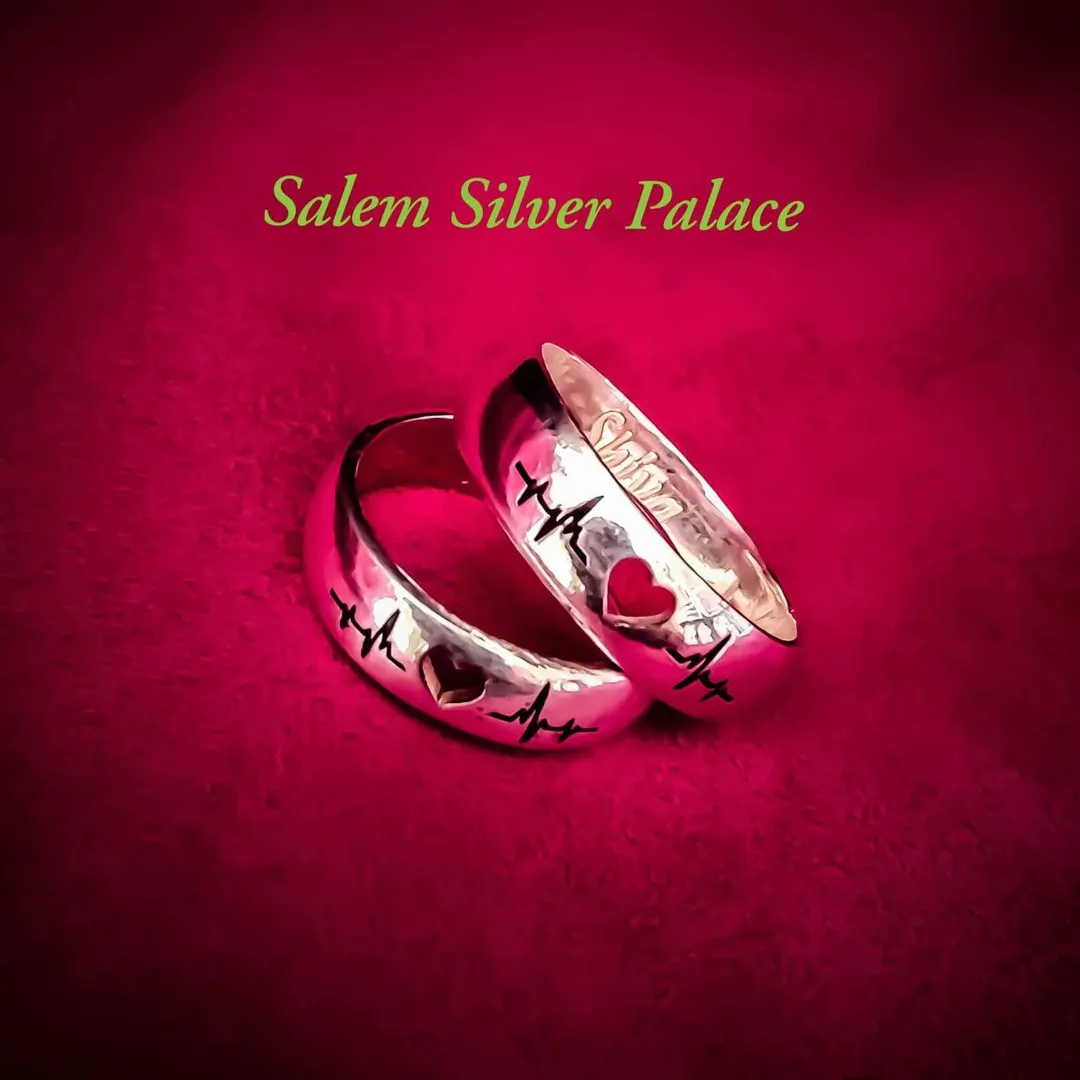 Silver Couple Rings
Silver Name Rings
Special Customised Order
Salem Silver Palace is the best tr...