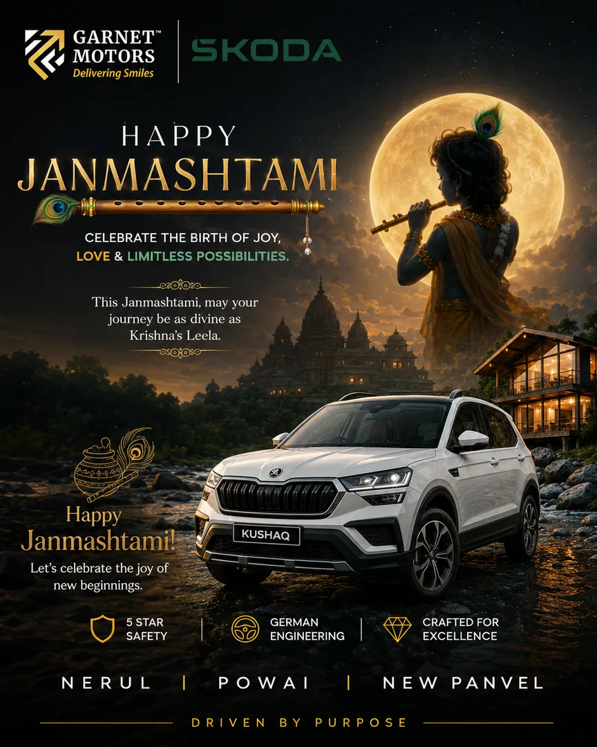 Celebrate Janmashtami with Divine Blessings & Limitless Journeys | Garnet ŠKODA