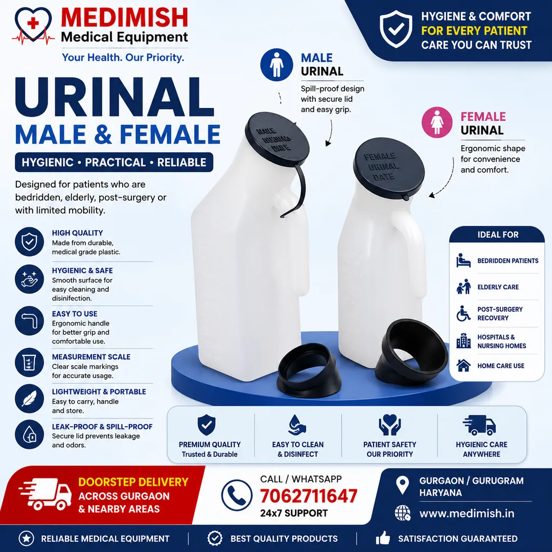 Urinal Male & Female in Gurgaon | Buy Medical Urinal Bottle