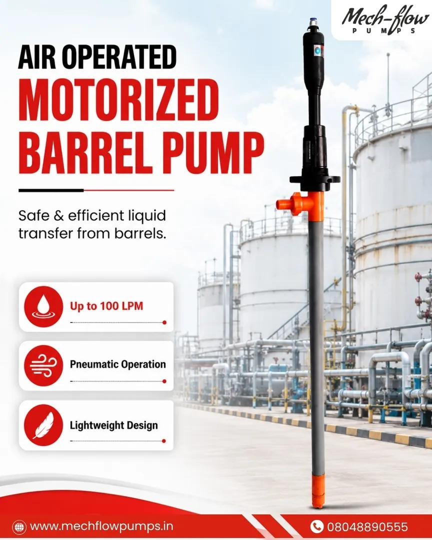 Safe & Efficient Air Operated Barrel Pump for Industrial Transfer