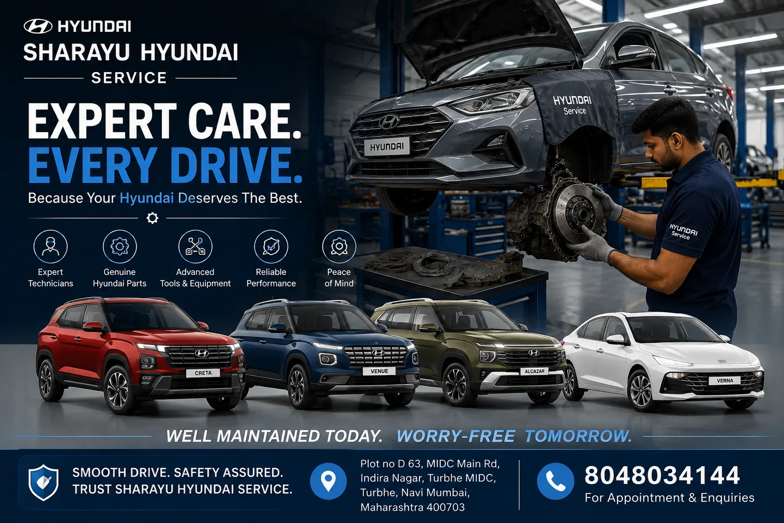 Hyundai Car Service in Turbhe | Expert Care, Genuine Parts & Reliable Hyundai Service