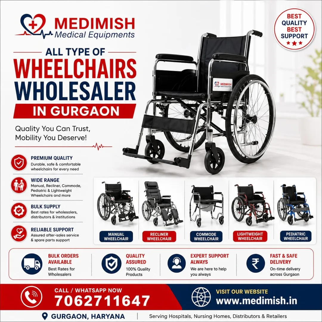 All Type Wheelchair Wholesaler in Gurgaon | Buy Wheelchairs at Wholesale Price