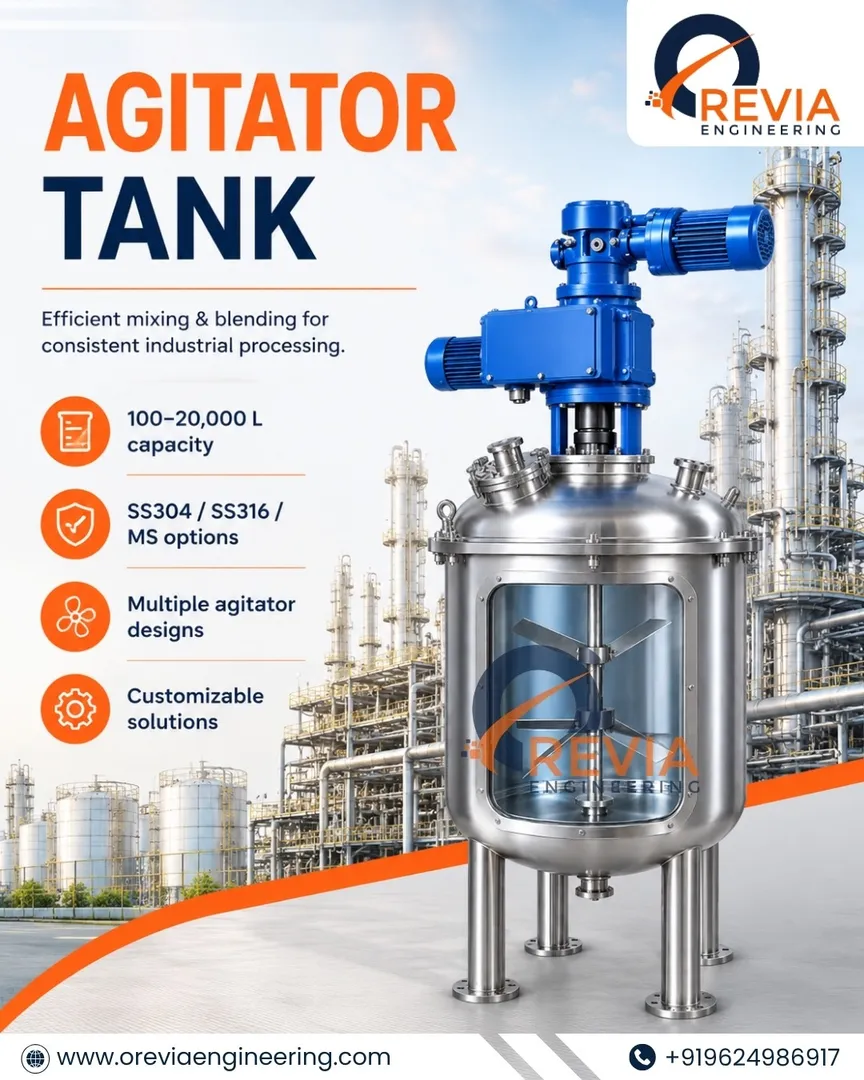 Efficient Agitator Tank for Consistent Industrial Mixing