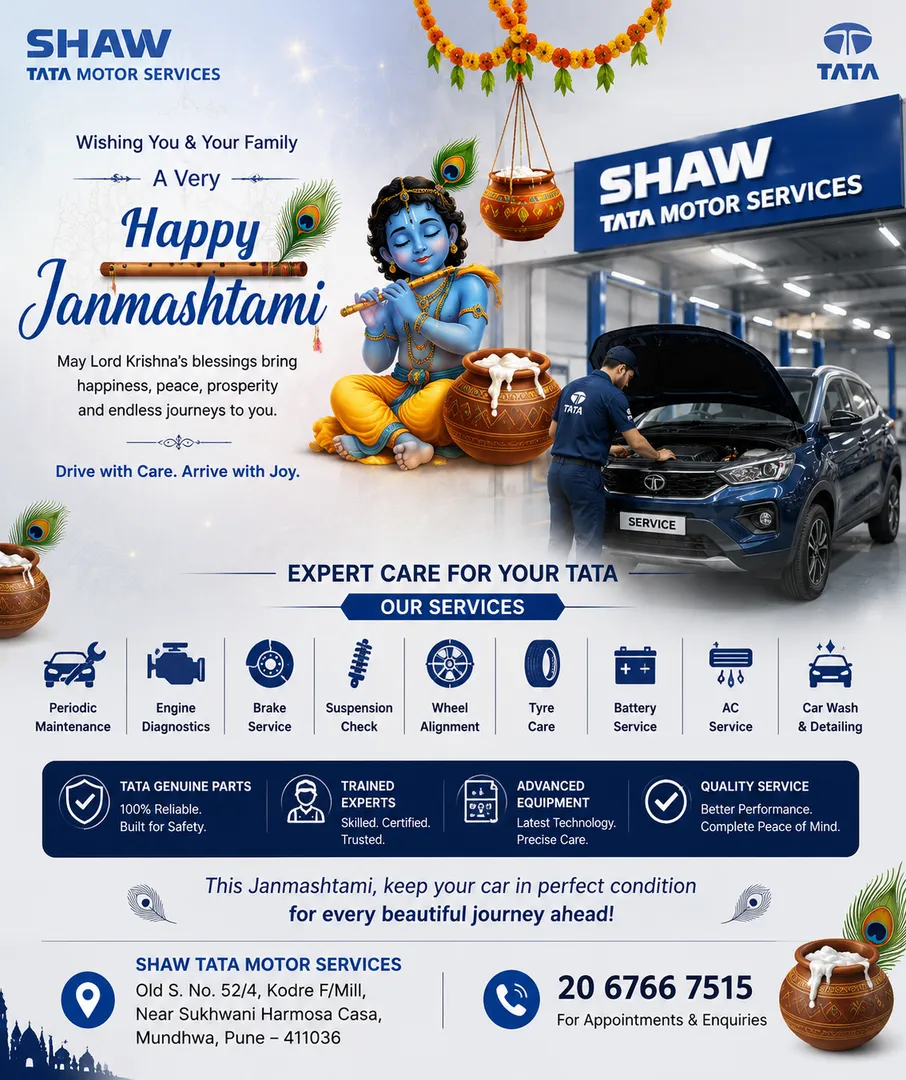 Happy Janmashtami | Expert Tata Car Service & Care at Shaw Tata Motor Services, Mundhwa Pune