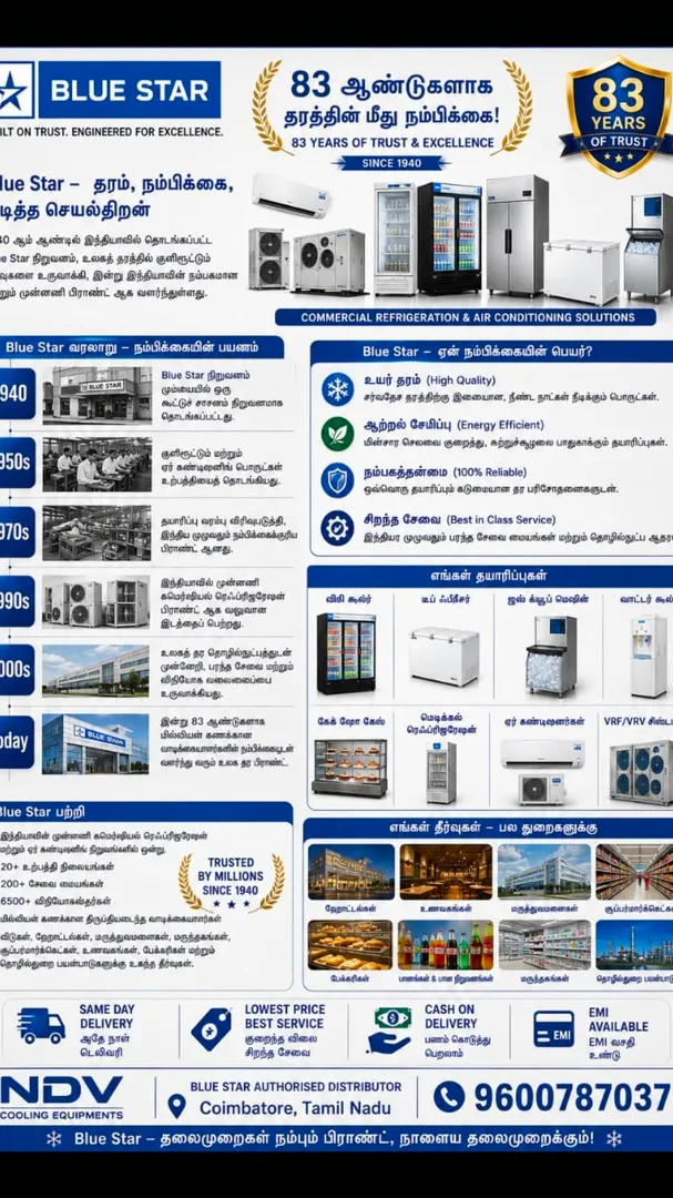 Commercial Deep Freezer Sales And Service Dealers In Coimbatore