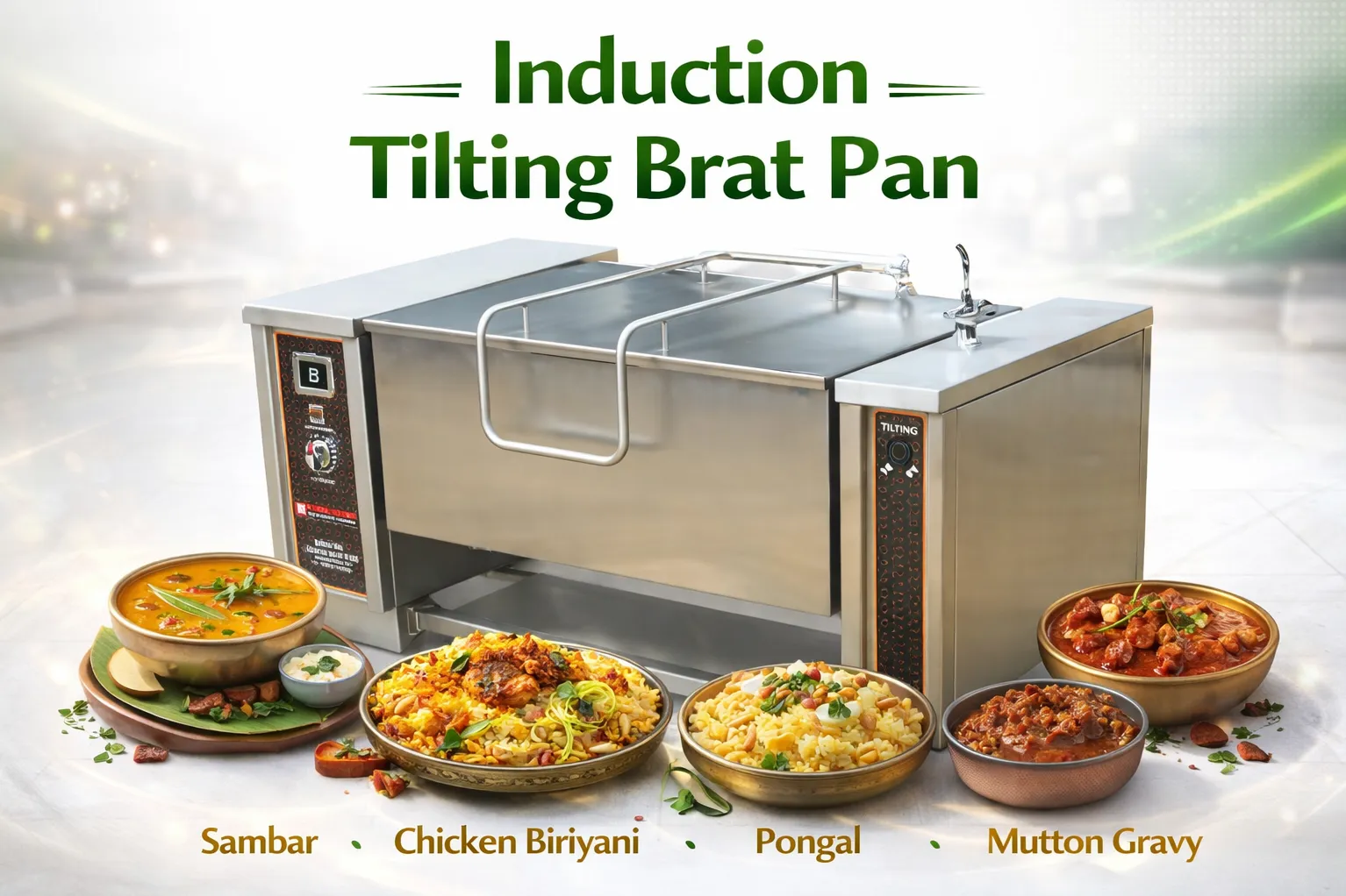 Induction Tilting Brat Pan in Coimbatore
