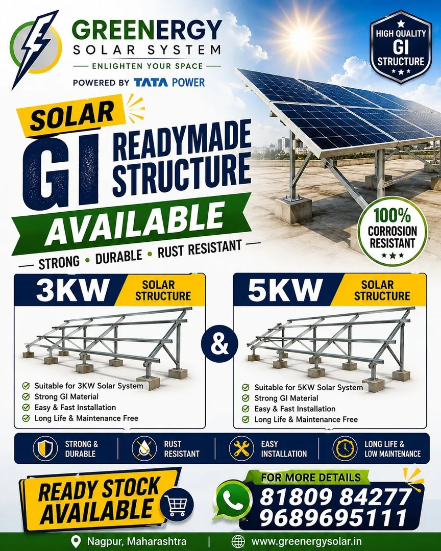Upgrade Your Solar Setup with Greenergy Solar System! ⚡
Introducing Premium GI Solar Ready-Made St...