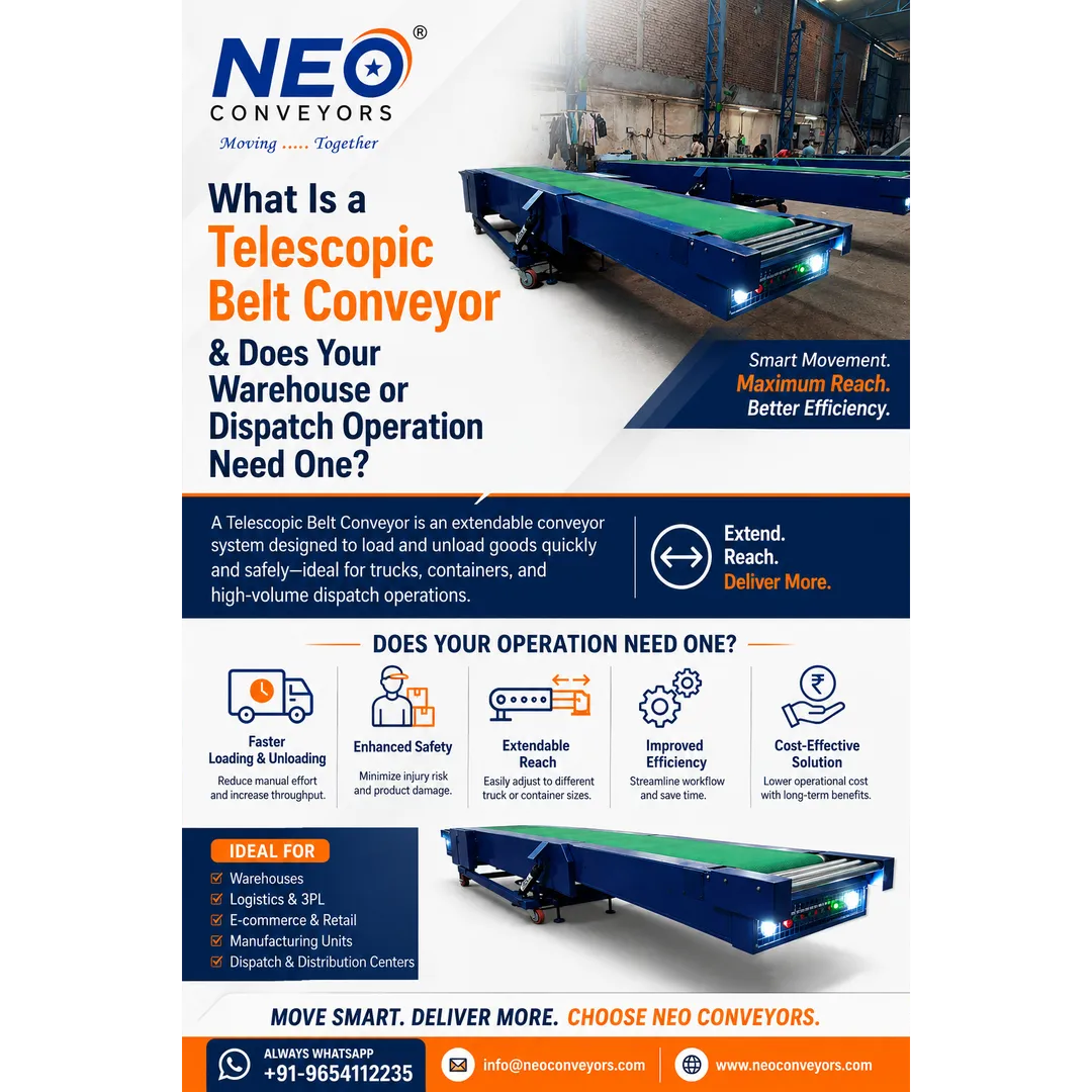 What Is a Telescopic Belt Conveyor & Does Your Warehouse or Dispatch Operation Need One?
