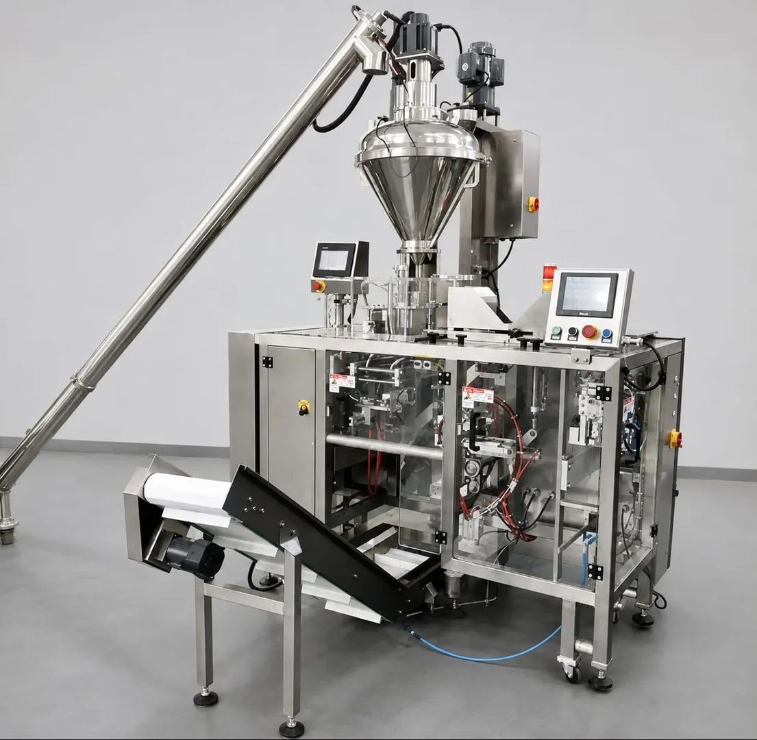 Robotech Automation Faridabad manufactures a high‑precision refined wheat (Maida) packing machine (A...