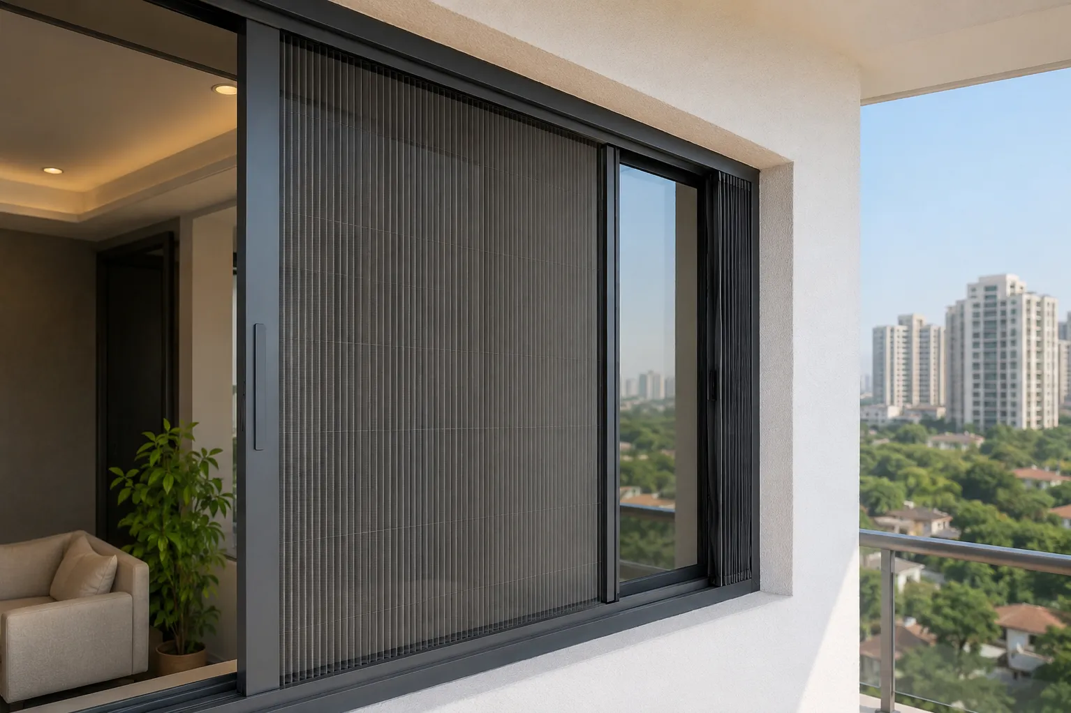 Pleated Mesh for Windows Gurugram When Is It Better Than a Fixed Screen?
