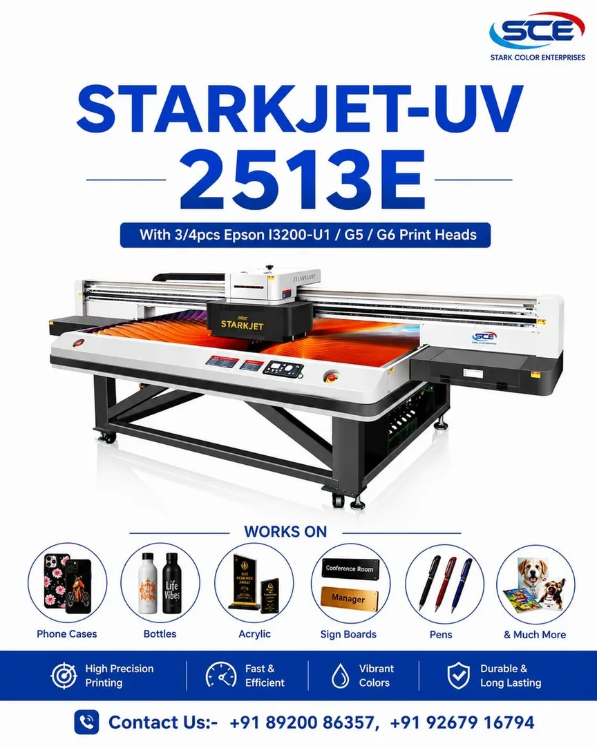 STARJET-UV 2513E – UV Flatbed Printer supplier in hyderabad