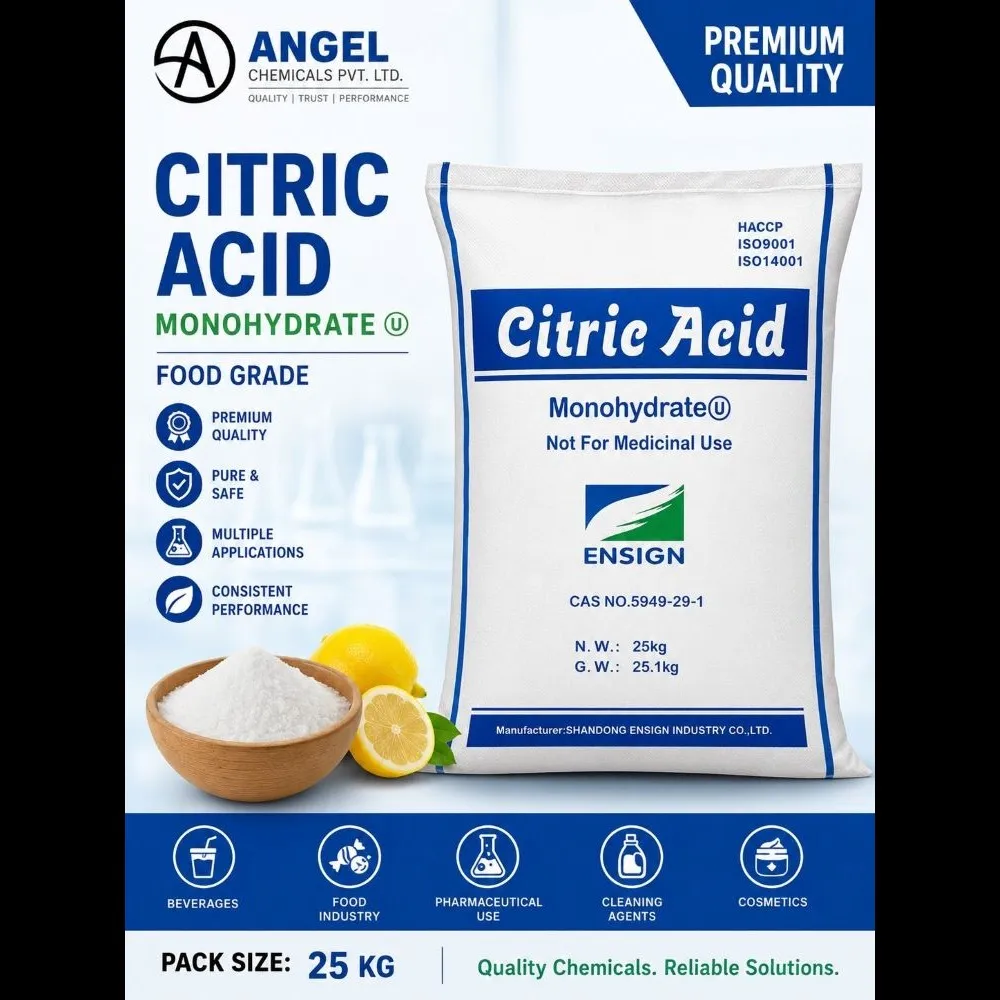 Citric Acid Monohydrate Manufacturer & Supplier in Vadodara, Gujarat, India