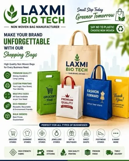 Non Woven Carry Bags Manufacturer in Ahmedabad Gujarat.