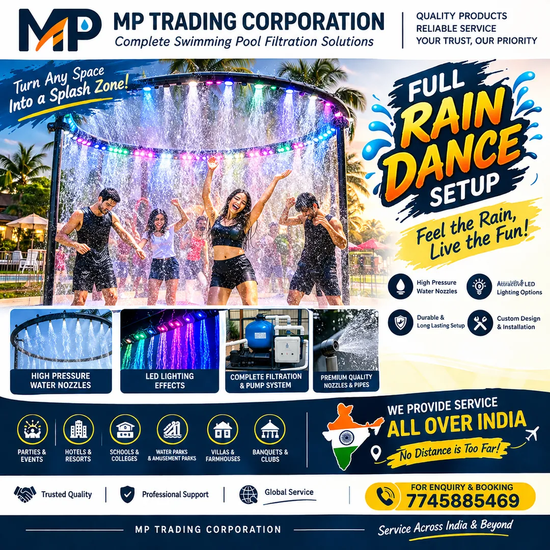 Full Rain Dance Setup Manufacturer & Supplier in India | MP Trading Corporation