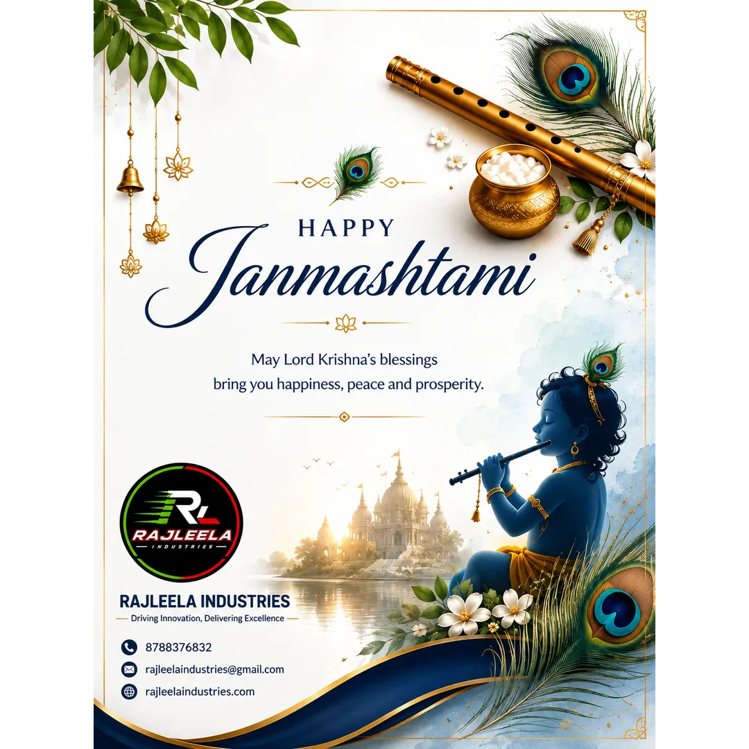 Happy Janmashtami π¦π | Rajleela Industries