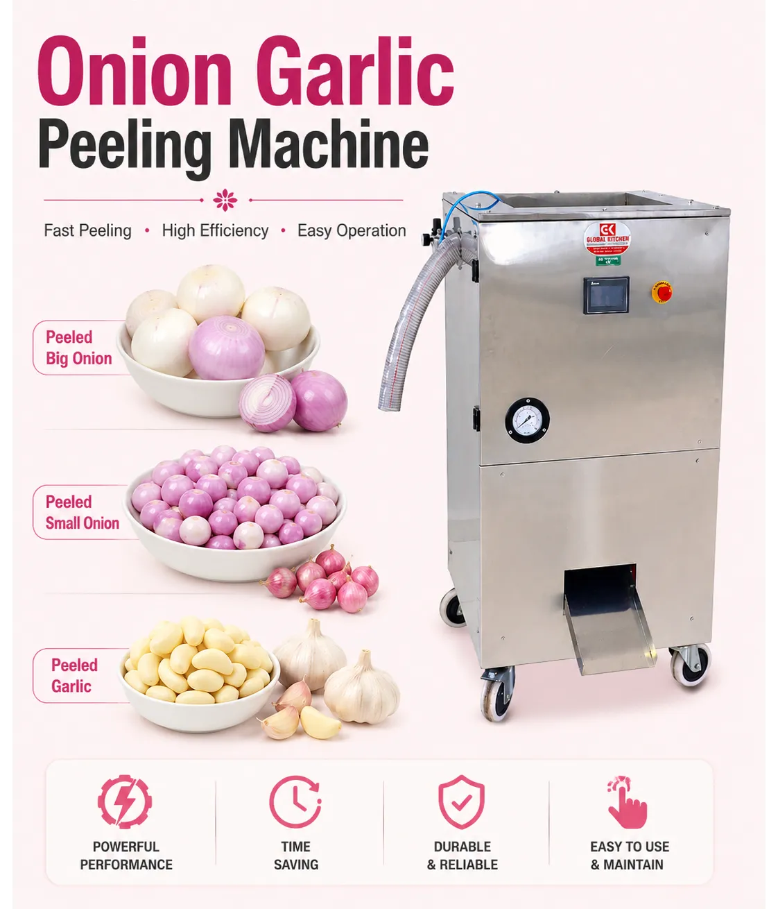 Onion and Garlic Peeling Machine in Coimbatore