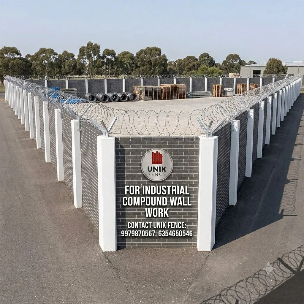 UNIK FENCE I Industrial Compound Wall Contractor in Vadodara