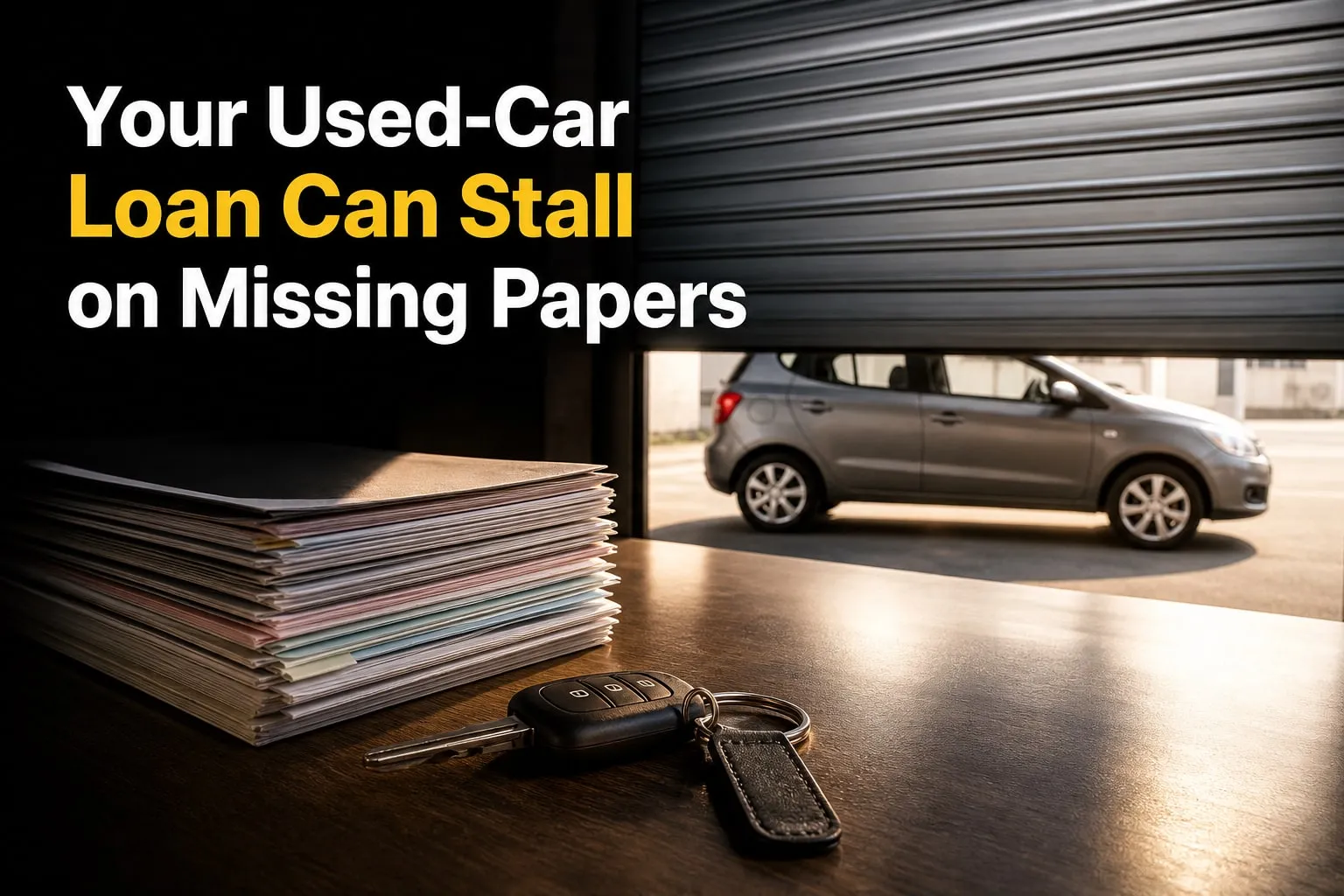 What documents are needed for a used car loan?