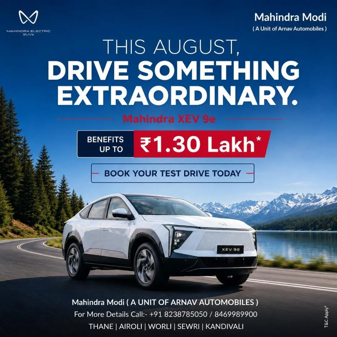 ⚡ Mahindra XEV 9e at Modi Mahindra, Mumbai ⚡
Step into the future with the Mahindra XEV 9e, a premi...