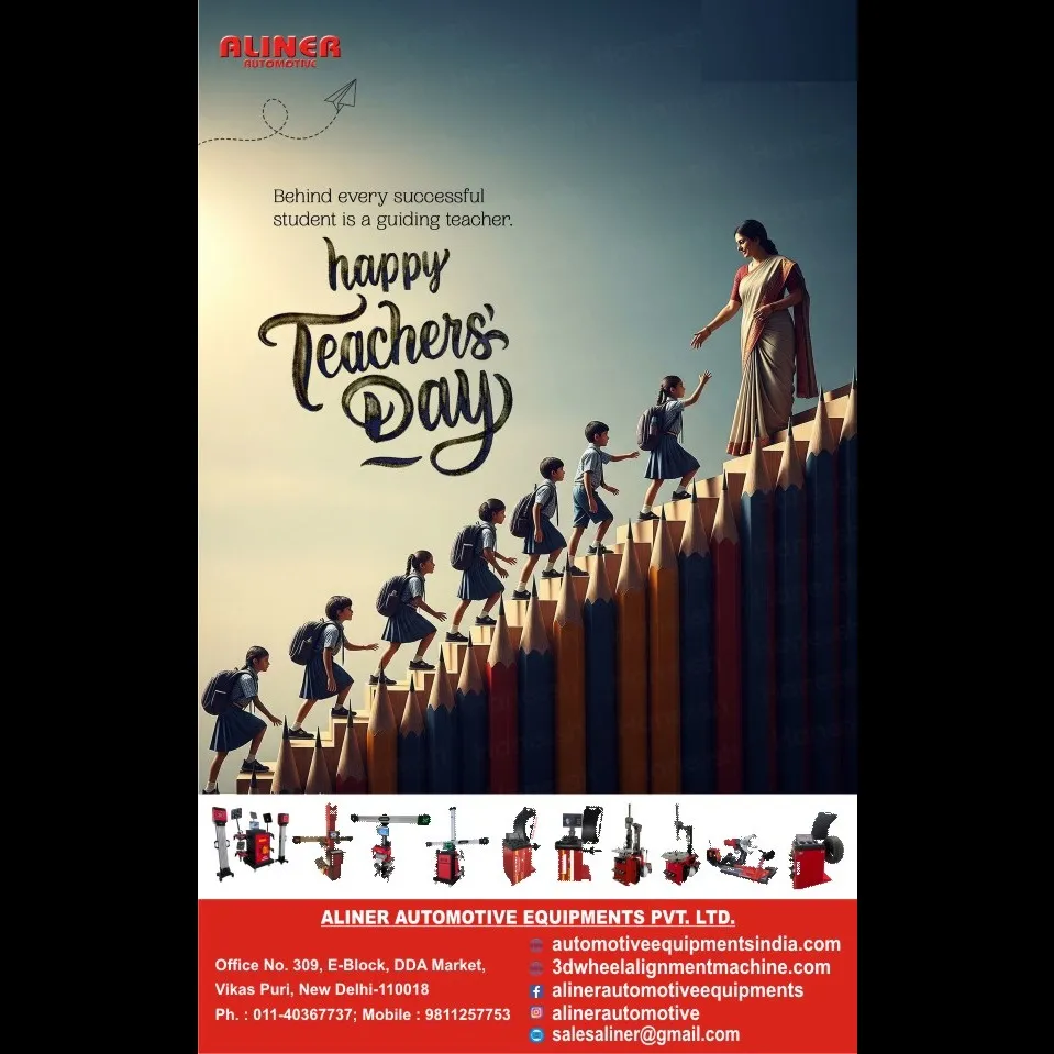 Aliner Automotive Equipment's Team Wishing you Happy Teacher's Day