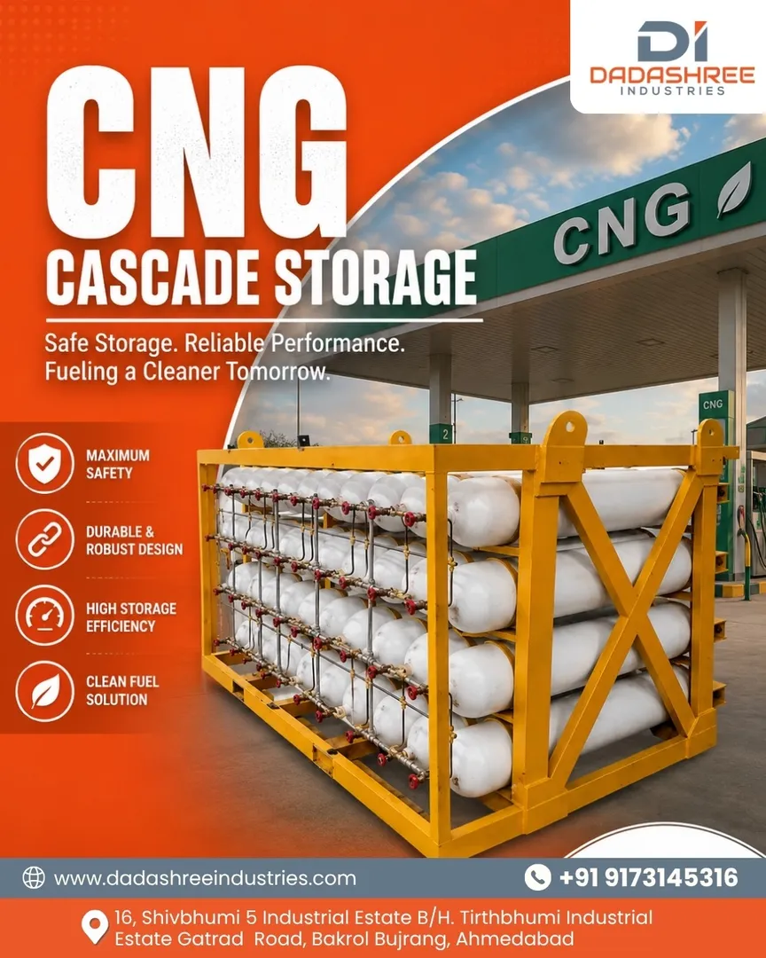 CNG Cascade Storage Manufacturer in Ahmedabad