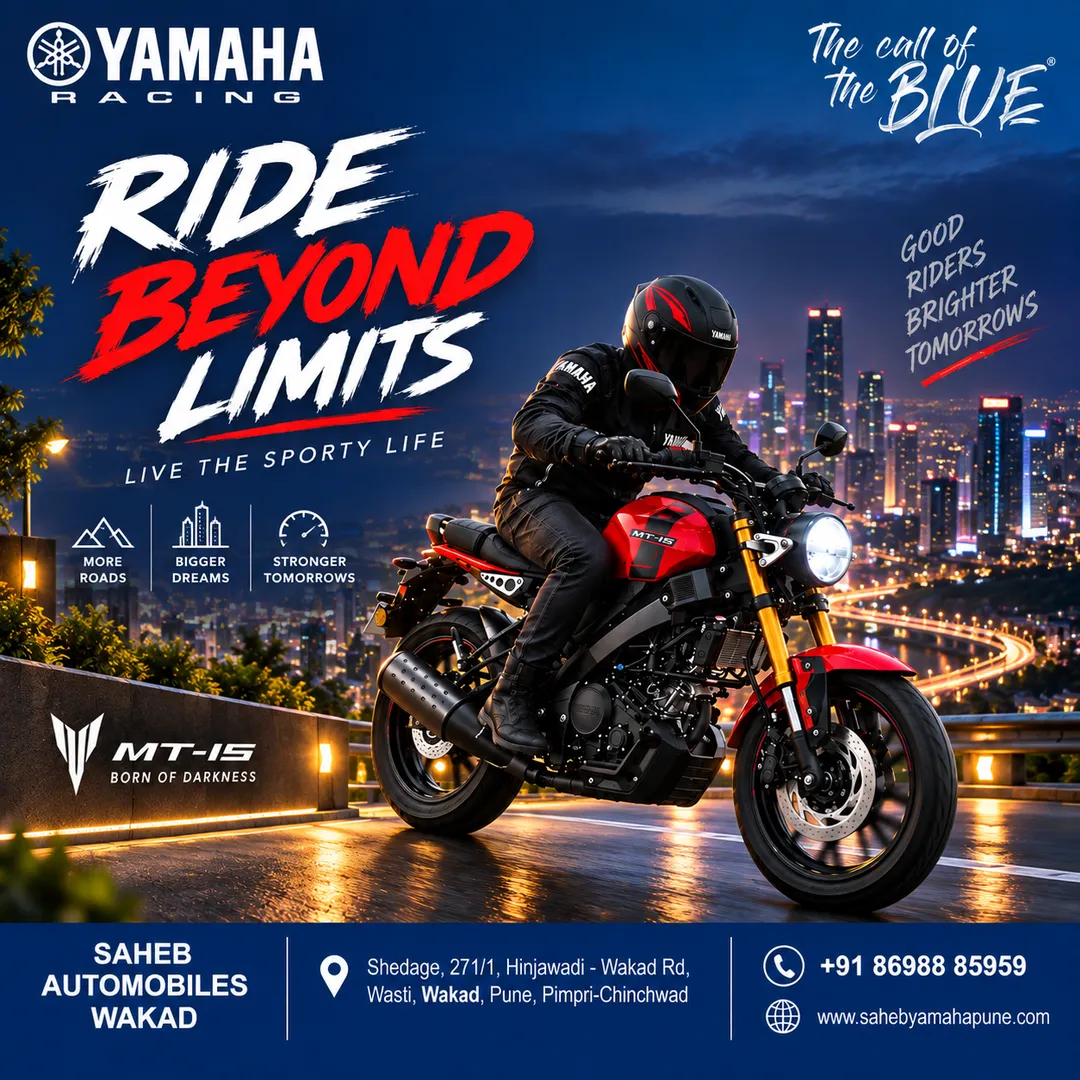 Yamaha MT-15 V2 Pune | Ride Beyond Limits| Saheb Automobiles Wakad – Yamaha Showroom