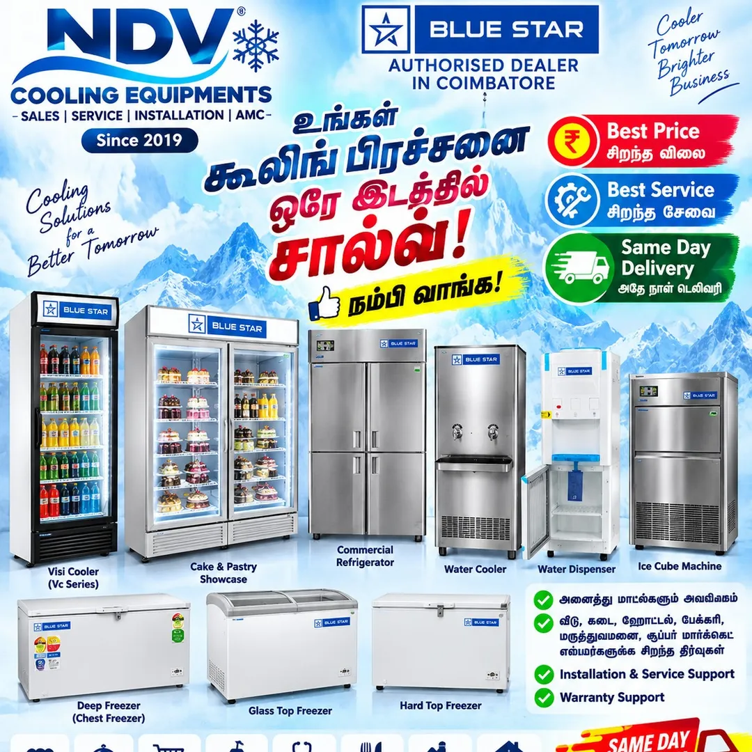 Blue Star Voltas Haier Daikin Elanpro Western Rockwell Deep Freezer Visi Cooler Dealer In Perumanall