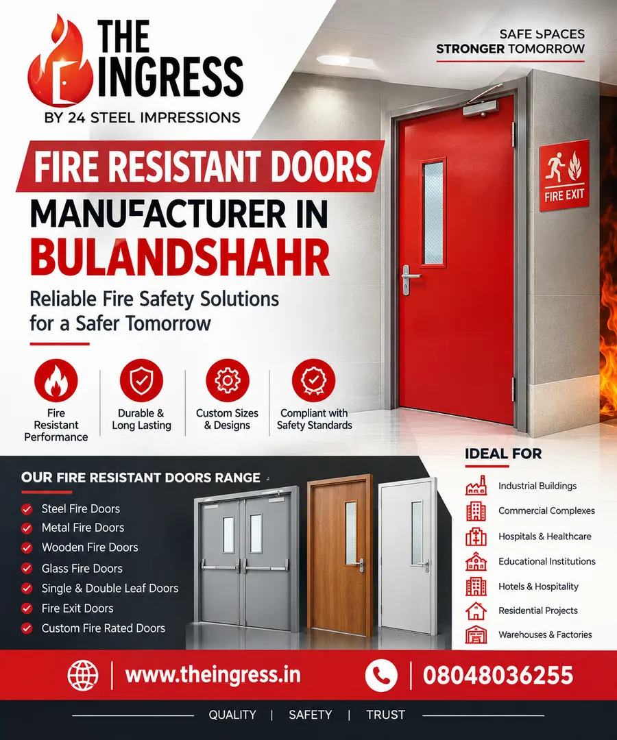 Fire Resistant Doors Manufacturer in Bulandshahr | THE INGRESS