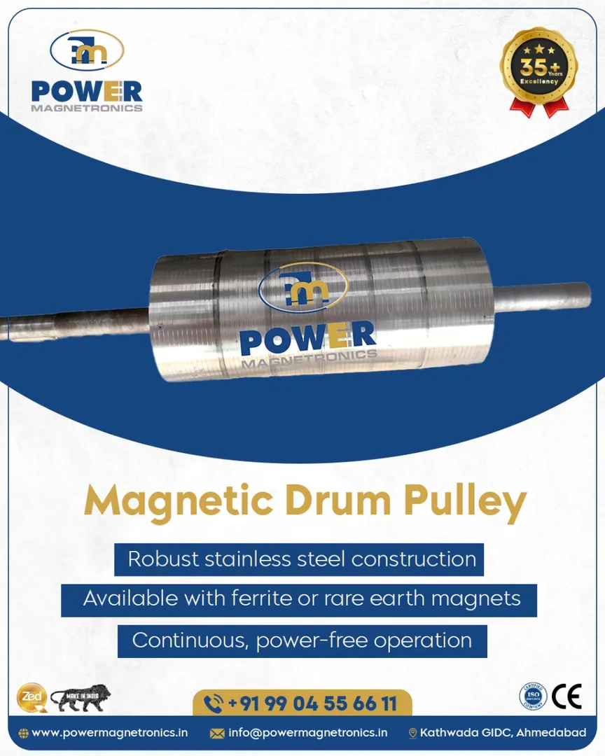Magnetic Drum Pulley for Conveyor Belt