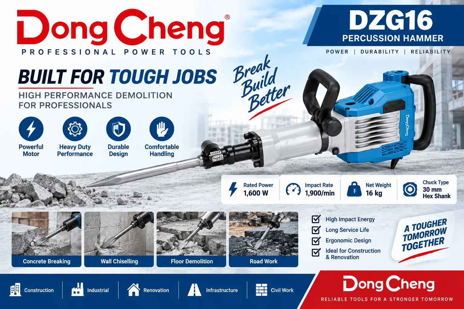 DongCheng DZG16 Percussion Hammer Dealer In Delhi