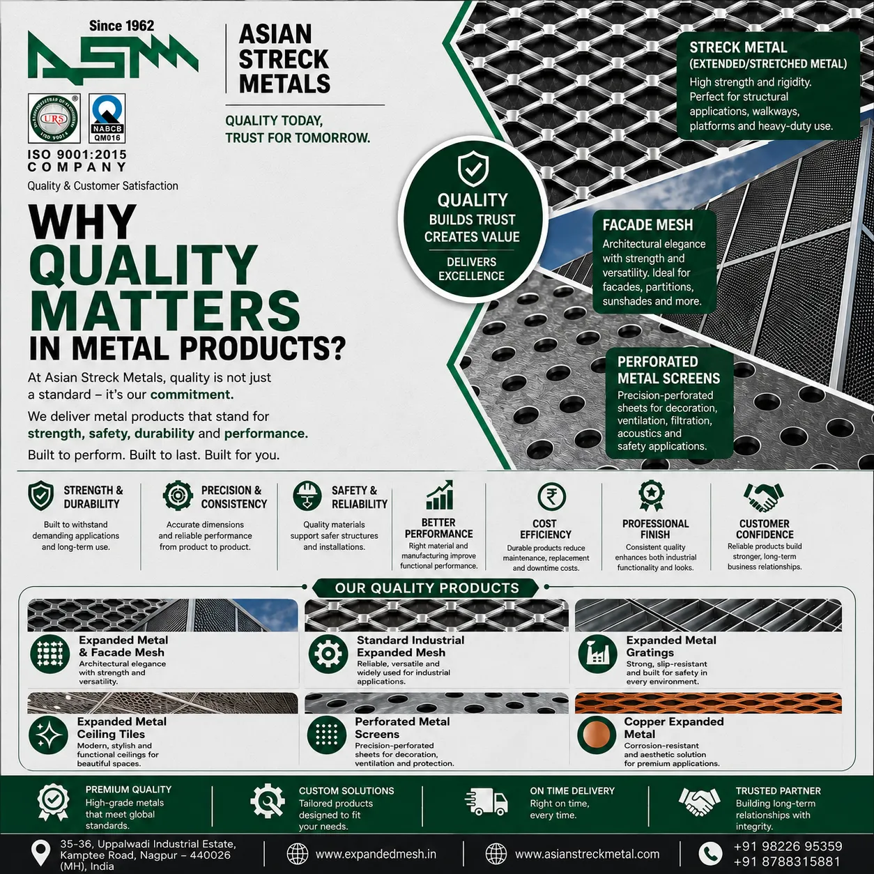 🔩 Why Quality Matters in Metal Products
For Asian Streck Metals, quality is more than a specificat...