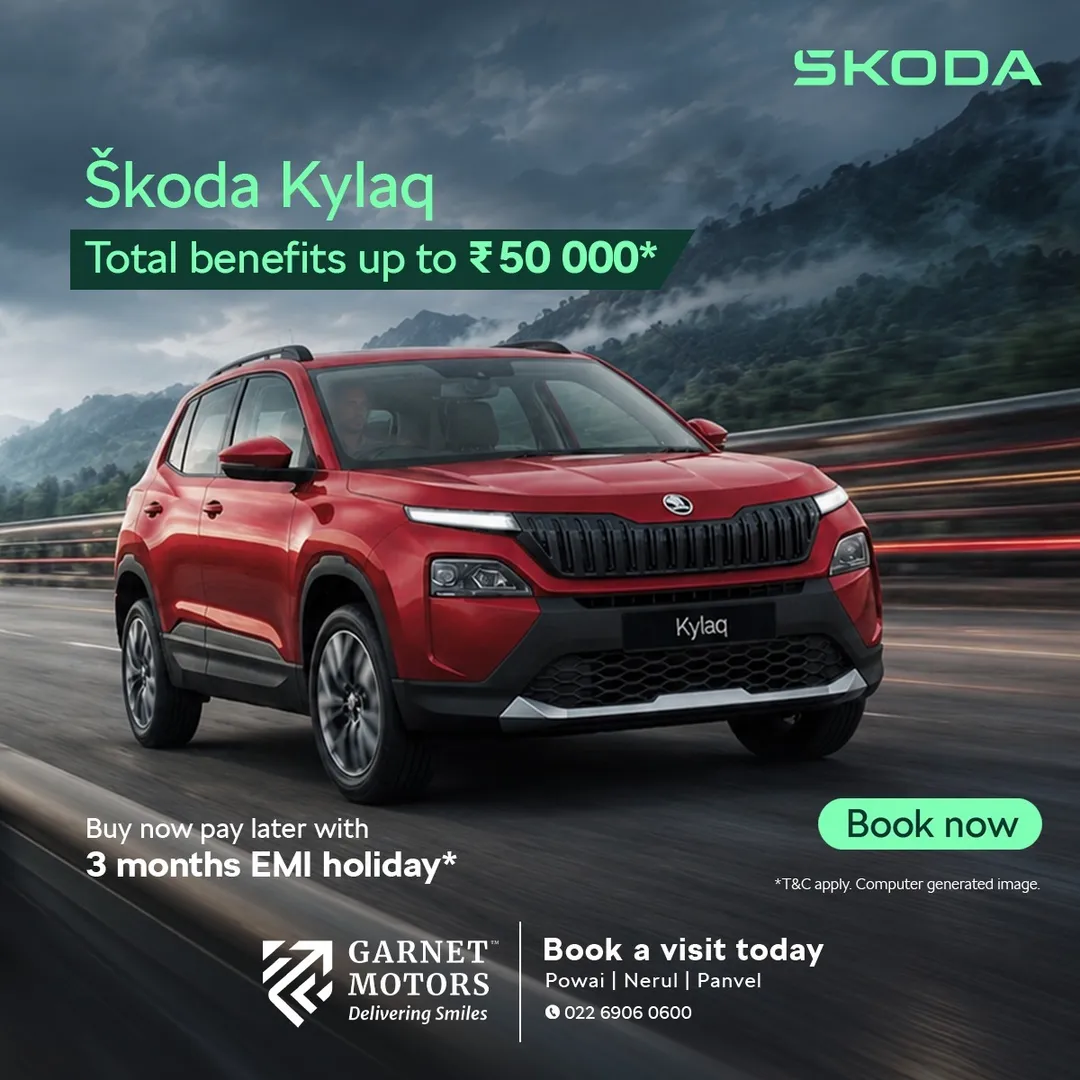 Škoda Kylaq in Powai, Nerul & Panvel | Up to ₹50,000 Benefits, Finance & Test Drive