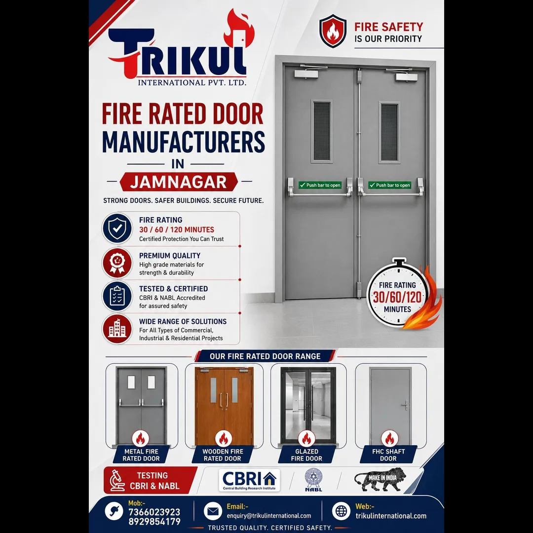 Fire Rated Door Manufacturers in Jamnagar: Your Ultimate Guide to Safe & Certified Solutions