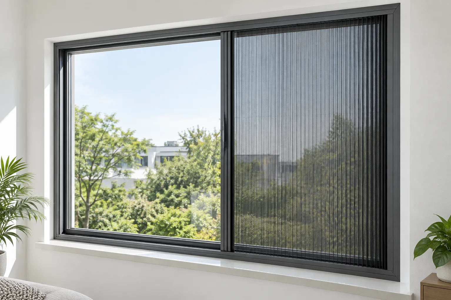 Pleated Mesh Window in Wagholi for Better Ventilation Without Unwanted Insects