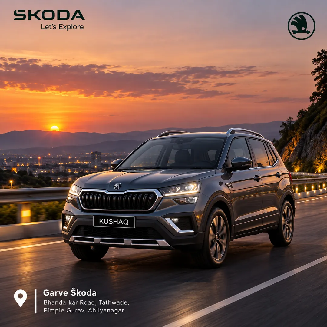 Škoda Kushaq Pune | Premium SUV for Powerful Performance, Comfort & Everyday Adventure