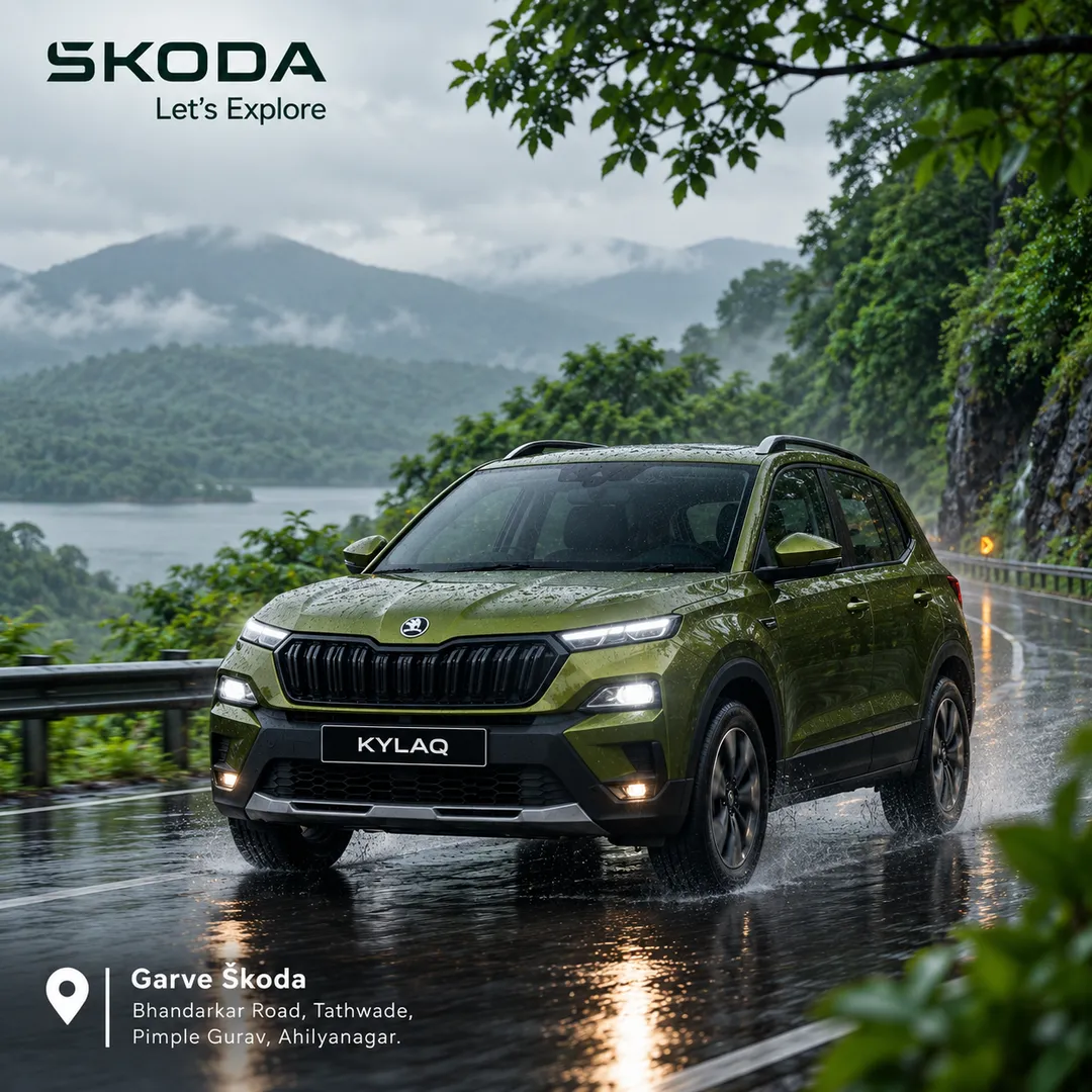 Škoda Kylaq Pune | Explore the New Compact SUV for City Drives & Monsoon Adventures
