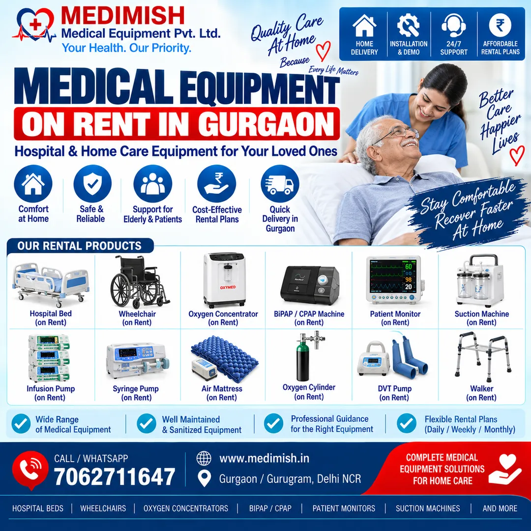 Medical Equipment on Rent in Gurgaon | Hospital & Home Care Equipment