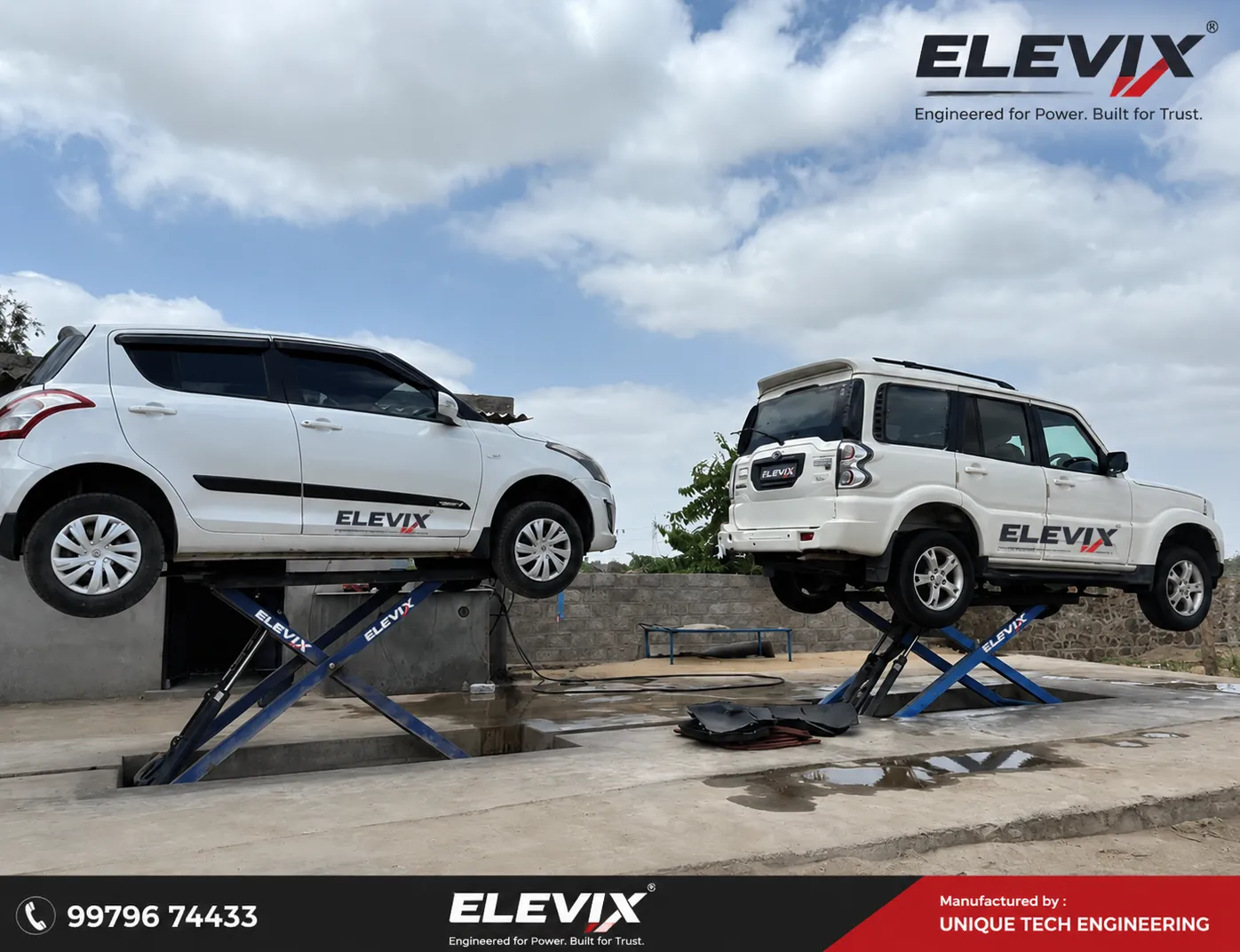 Car washing lift manufacturer in all India