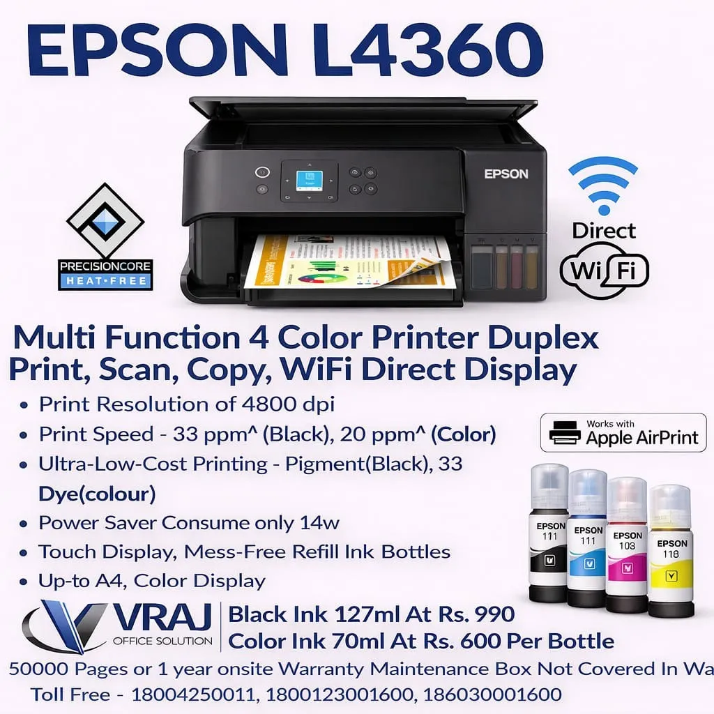 Epson Laser Printer Dealer in Ahmedabad