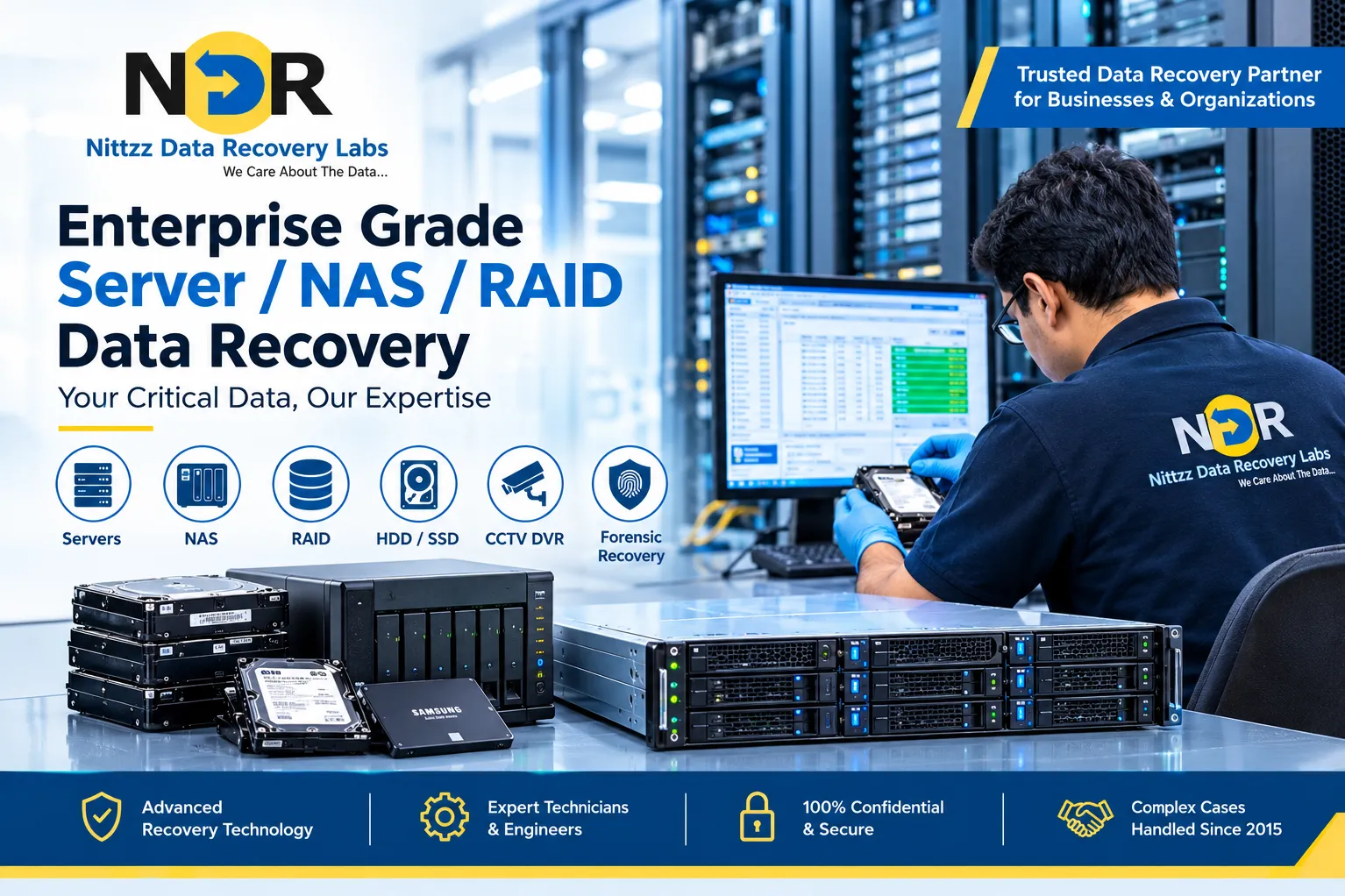 Enterprise Grade Server / NAS / RAID Data Recovery Services At NDRLabs