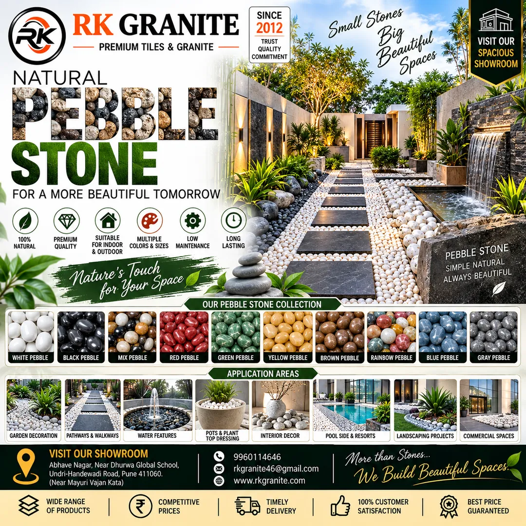 RK GRANITE – PREMIUM PEBBLE STONE SUPPLIER