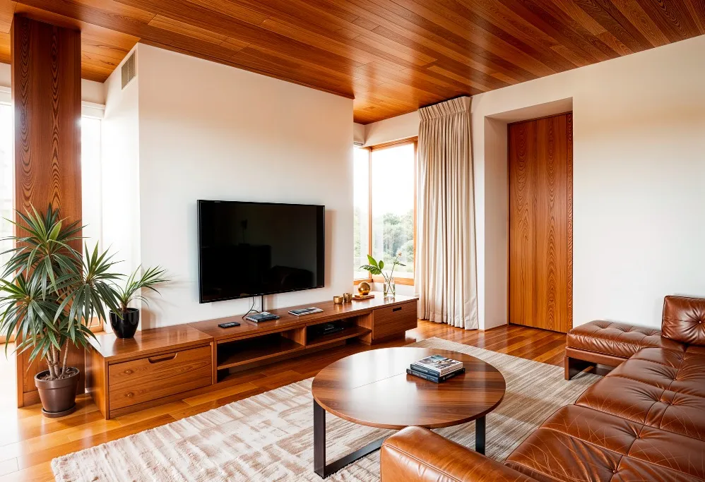 Wooden TV Unit for Modern Living Rooms in Thane