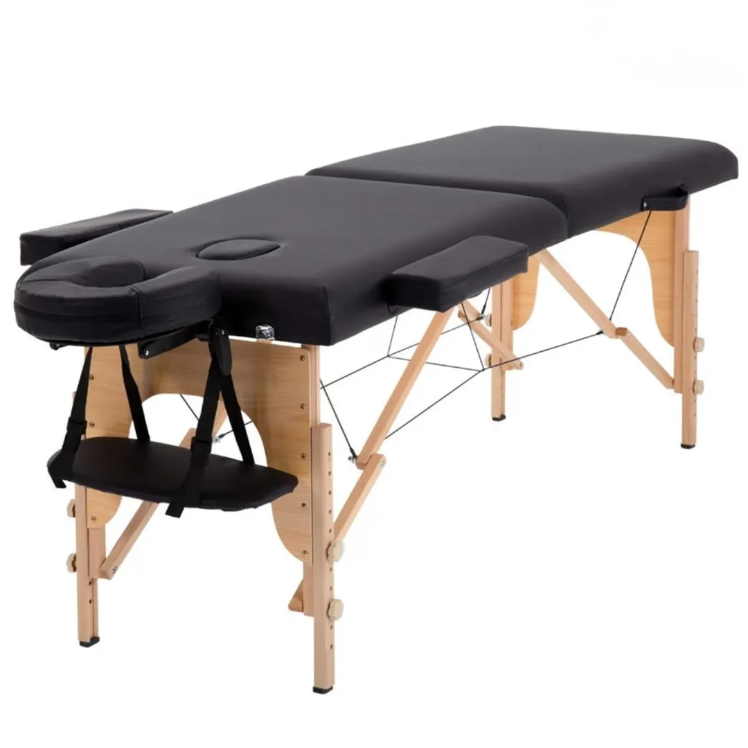 2 Fold Portable Wooden Massage Bed In Agra