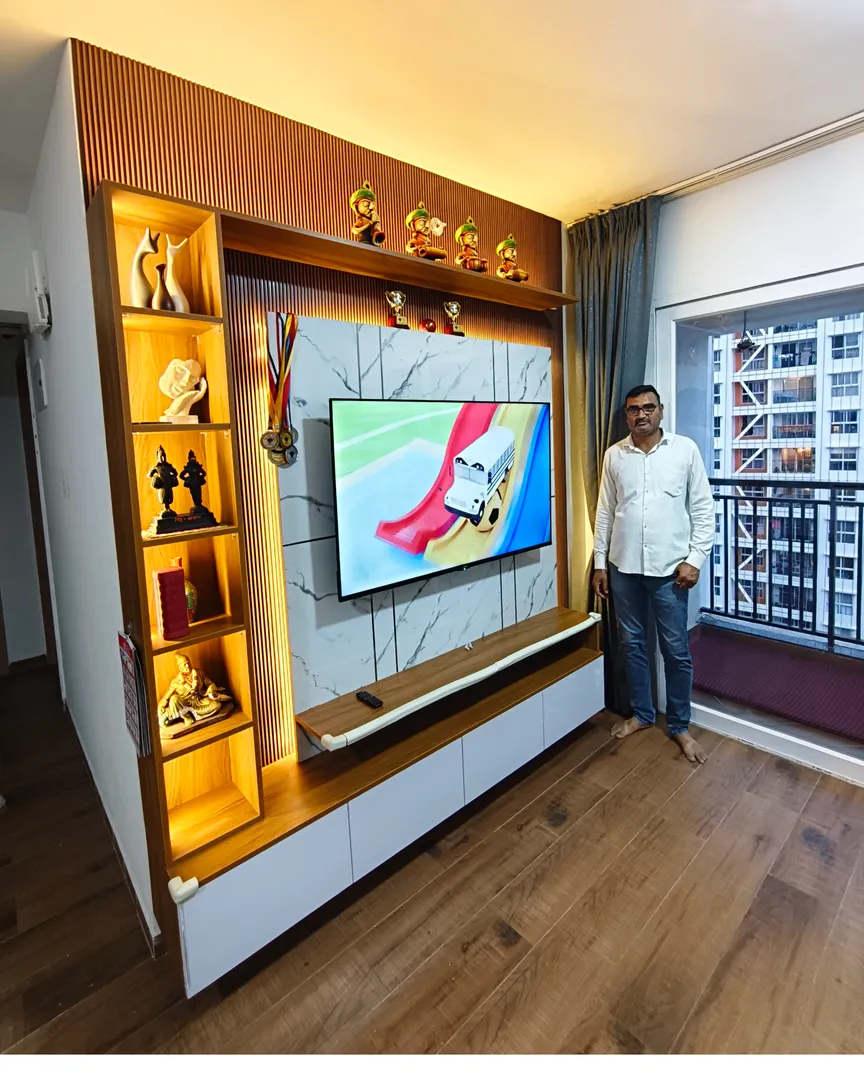 TV Unit Project Done at K Town, Kivale - Ravet Pune