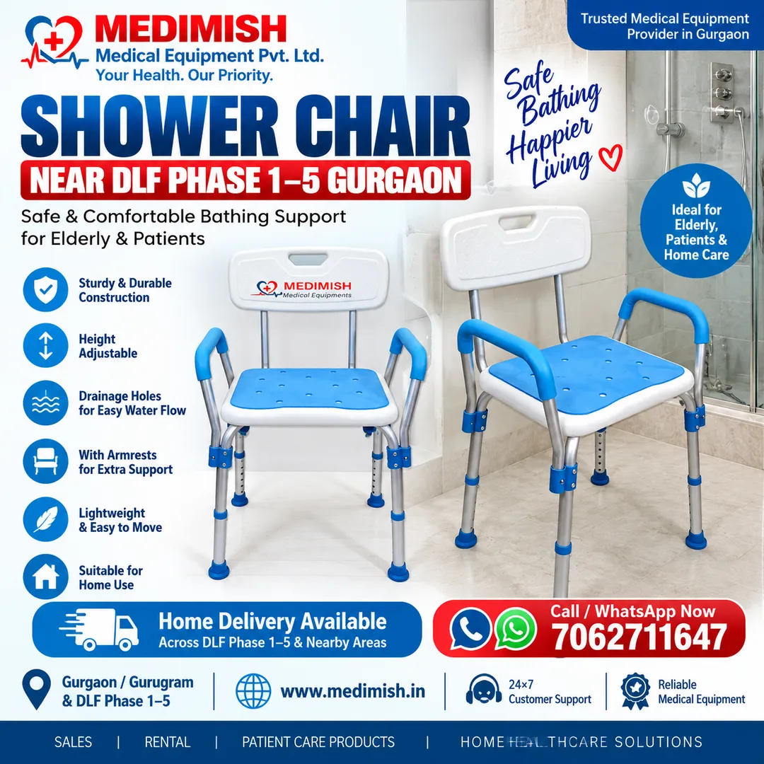Shower Chair Near DLF Phase 1–5 Gurgaon | Home Delivery