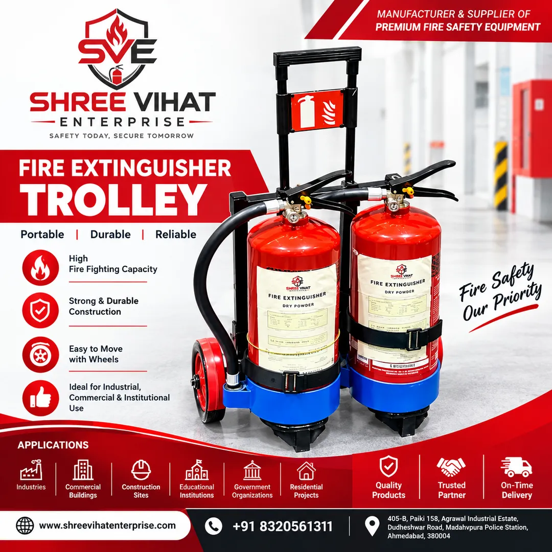 fire extinguisher trolley (2 extinguisher)