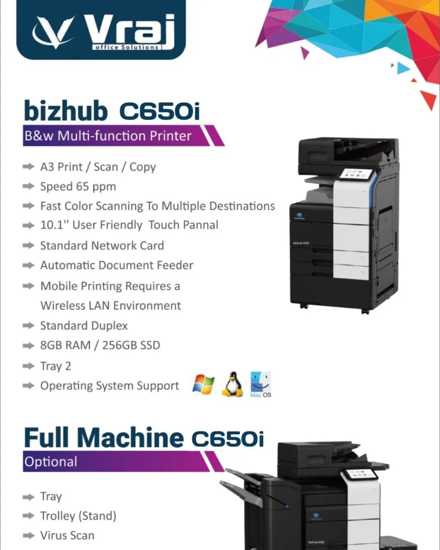 Konica Minolta production printer dealer in Gandhinagar