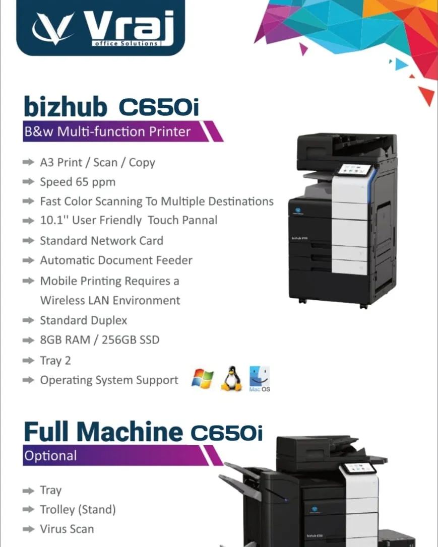 Konica Minolta CMYK machine dealer in Gandhinagar