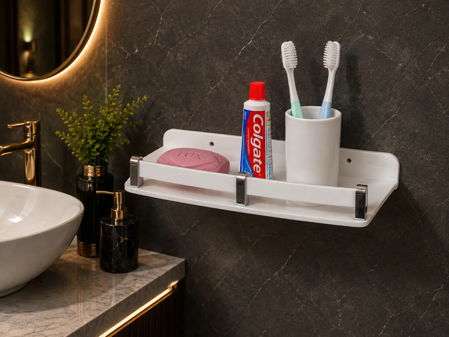 Acrylic round shelf