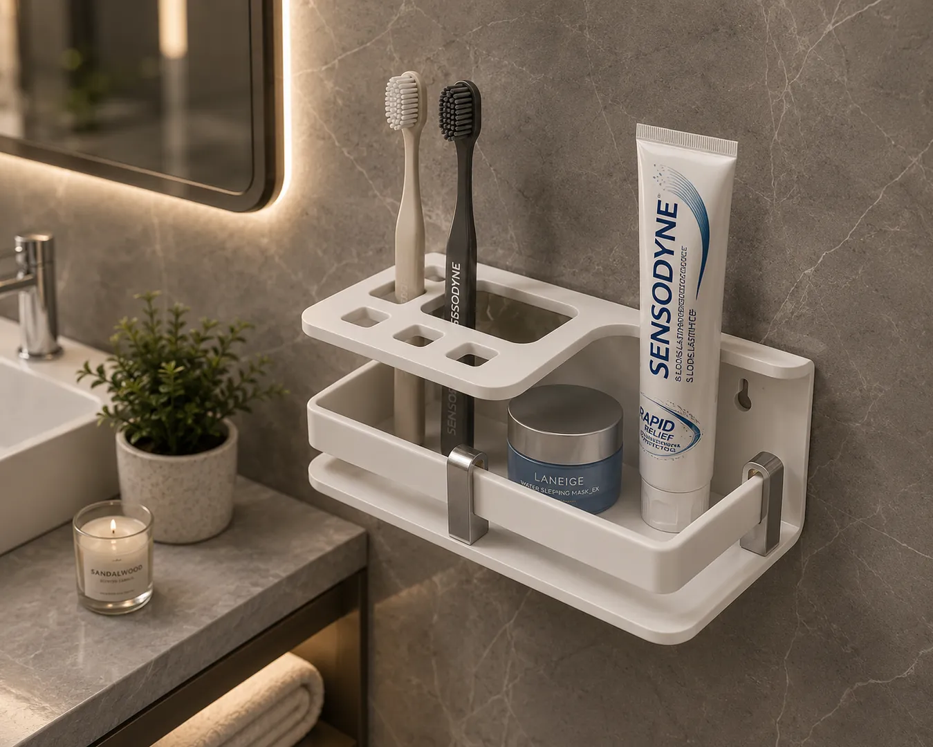 Acrylic deluxe brush stand